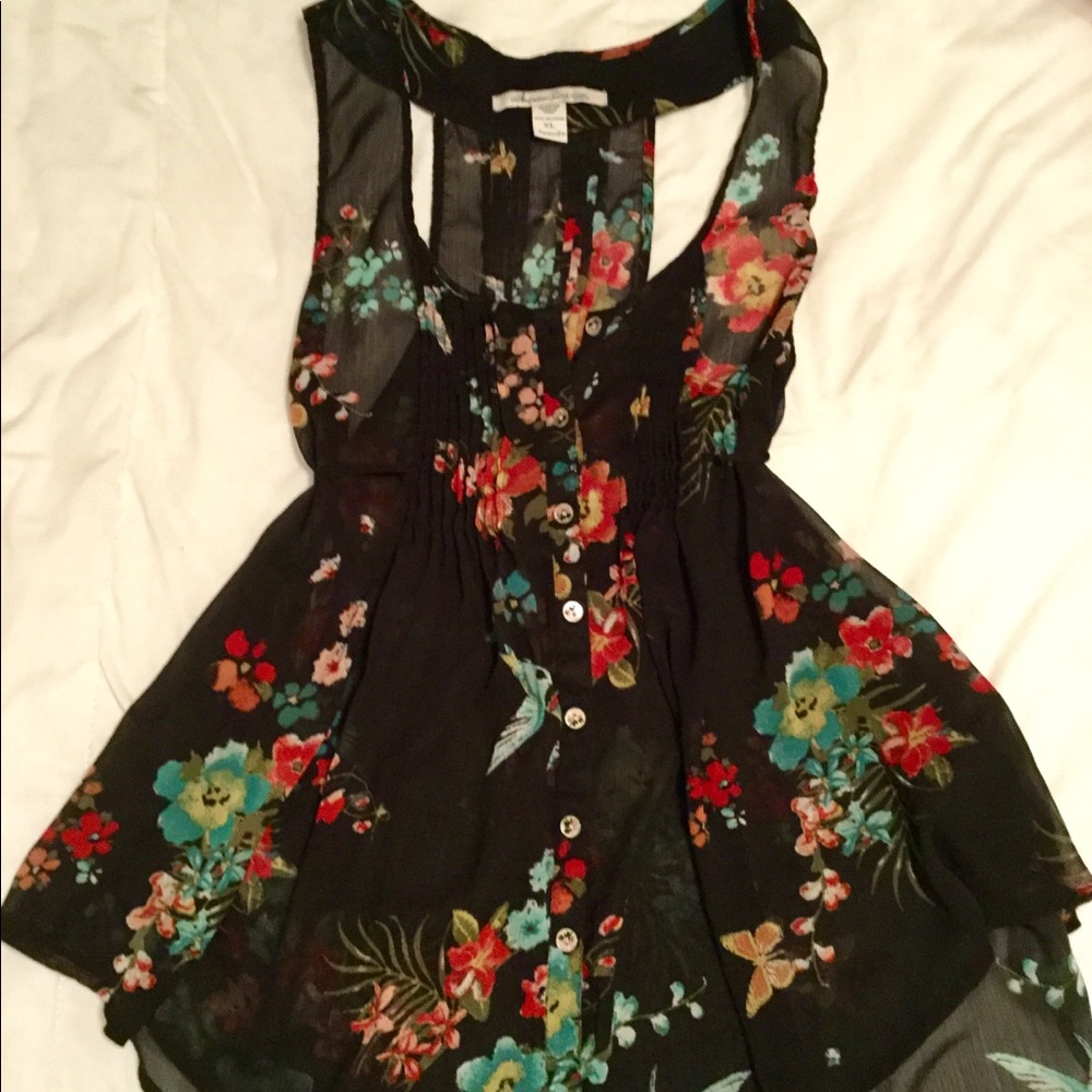 American Rag Sheer Top with Ties